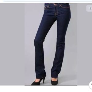 J BRAND MID RISE STRAIGHT LEG OYS 805 dark jeans